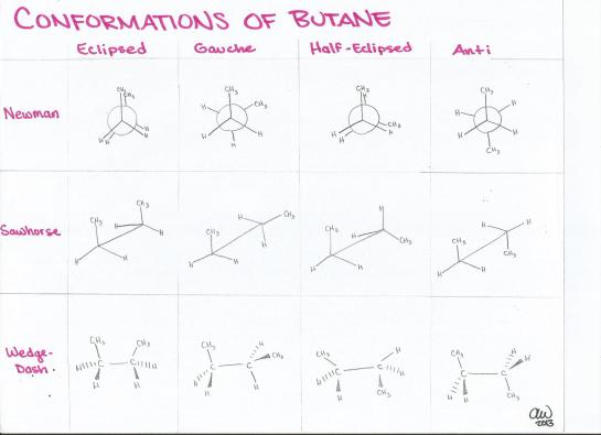 Conformations of Butane