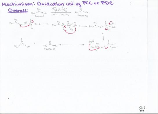 Oxidation using Pyridinium Chlorochromate or Pyridinium Dichromate