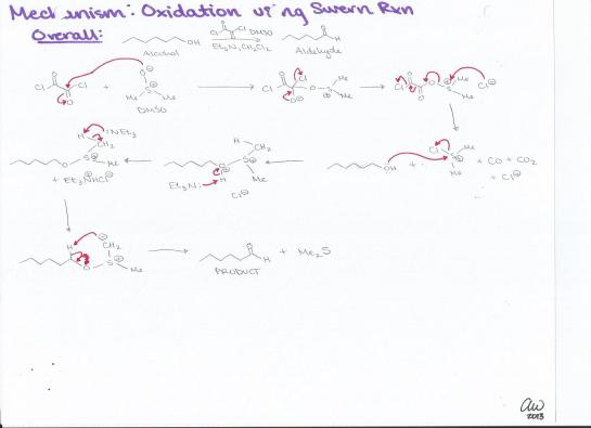Oxidation using Swern Reaction